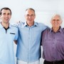 Portrait of three generations male. Portrait of three generations male.